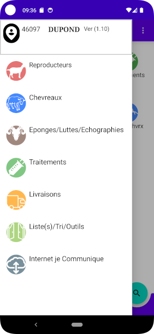 Gestion troupeau caprin sur votre mobile 