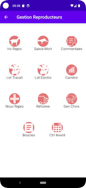 La Gestion Reproducteurs Chèvres Bouc, saisie des commentaires, gestion des boucles
